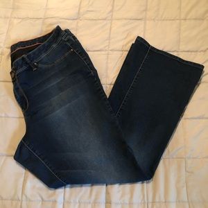 22 plus flare leg jeans